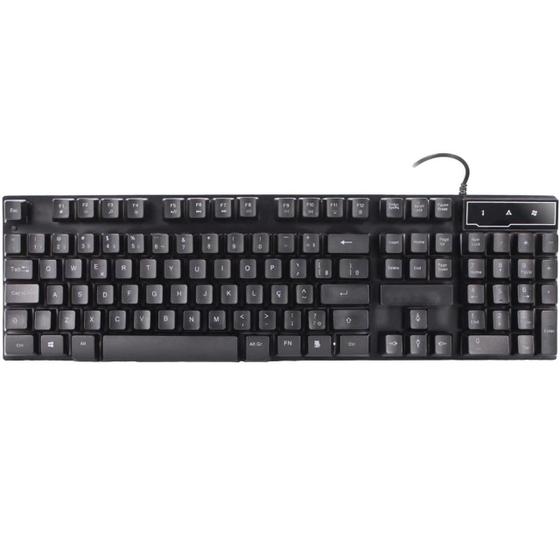 Imagem de Teclado Com Fio Para Jogo Digitação De Texto Anti Ghosting Ç