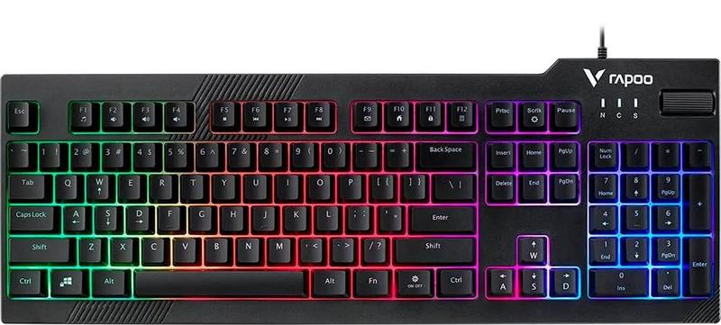 Imagem de Teclado com Fio Rapoo V50S Black (Ingles)