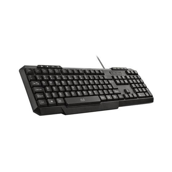 Imagem de Teclado Com Fio Tm100 Design Slim 8 Teclas Multimidia Cabo De 130cm Resistente Agua Conexao Usb Preto Tc206 - MULTILASER