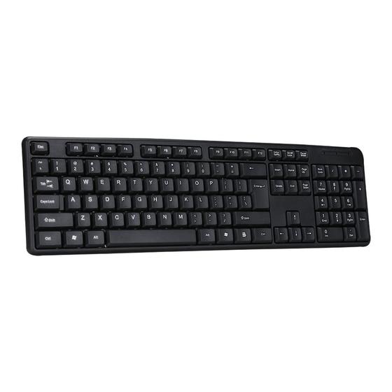 Imagem de Teclado com fio Usb ABNT2 silencioso para PC Notebook