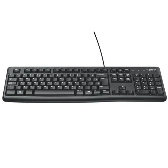 Imagem de Teclado com fio USB Logitech K120 Resistente à Respingos e Layout ABNT2 -920-004423