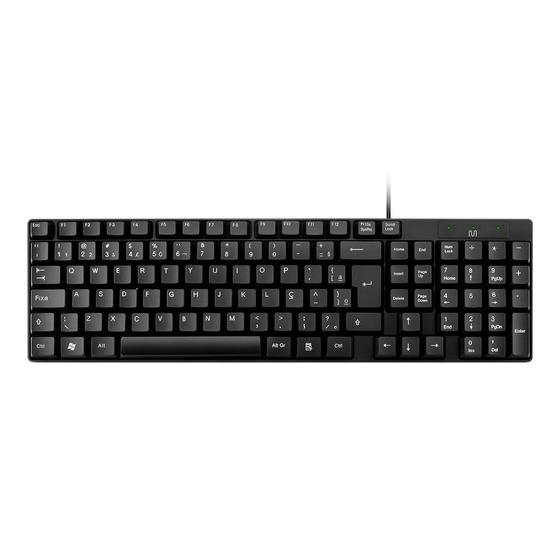 Imagem de Teclado Com Fio Usb Preto Resistente a Agua Multi (Multilaser) - TC193BU
