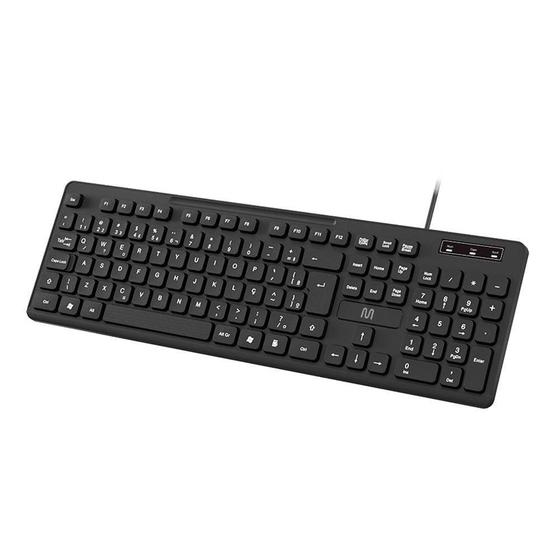 Imagem de Teclado com Fio USB Soft Silence TC144 Teclas Silenciosas e Ajustáveis Multilaser