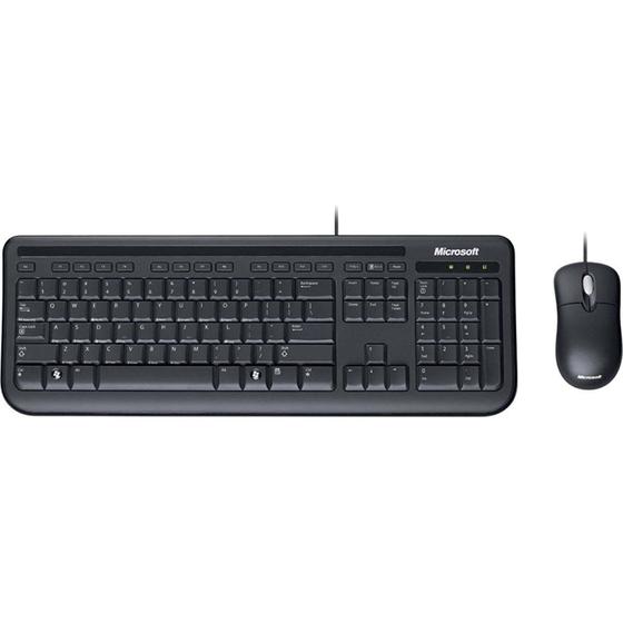 Imagem de Teclado com Mouse Microsoft 600 USB Ingles Preto - 3J2-00001