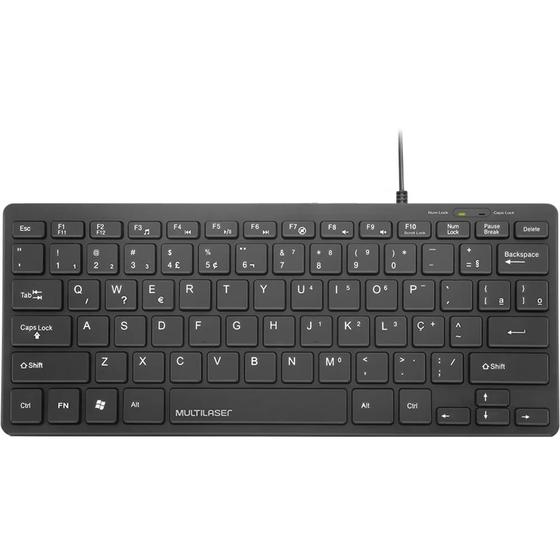 Imagem de Teclado compacto com fio usb Multilaser slim confort TC154