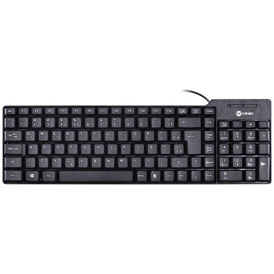 Imagem de Teclado Compacto Usb Dynamic Abnt2 1.8m Preto - Dt150