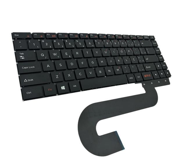 Imagem de Teclado Compatível Para Notebook Positivo Motion C41tc - Com Tecla Netflix