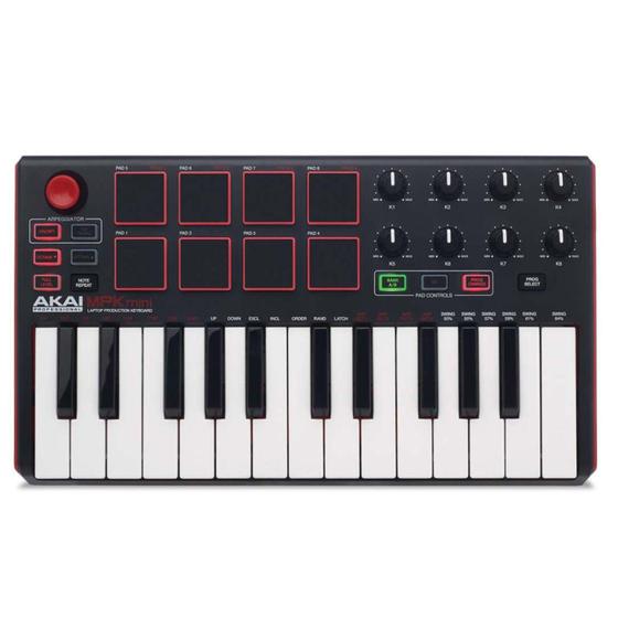 Imagem de Teclado Controlador Akai Mpk Mini MKII 25 Teclas e 8 Pads