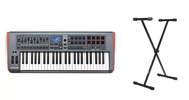 Imagem de Teclado Controlador Impulse 49 Novation Com Suporte X Kit