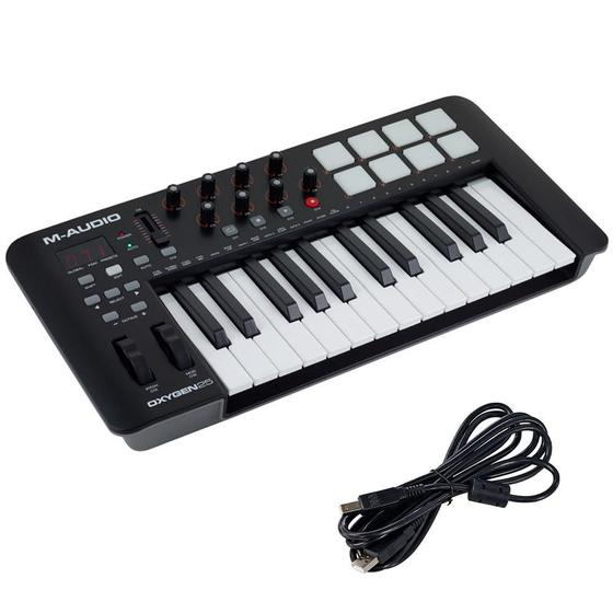 Imagem de Teclado Controlador M-Audio Oxygen 25 Teclas MKIV MIDI USB