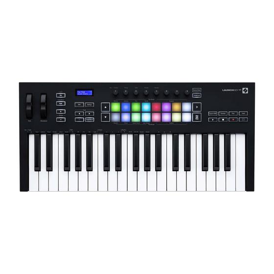 Imagem de Teclado Controlador USB com 37 teclas LAUNCHKEY 37 MK3 - NOVATION