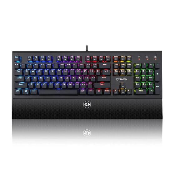 Imagem de Teclado Dark Aryaman K569 Rgb Switch Outemu Brown - Preto