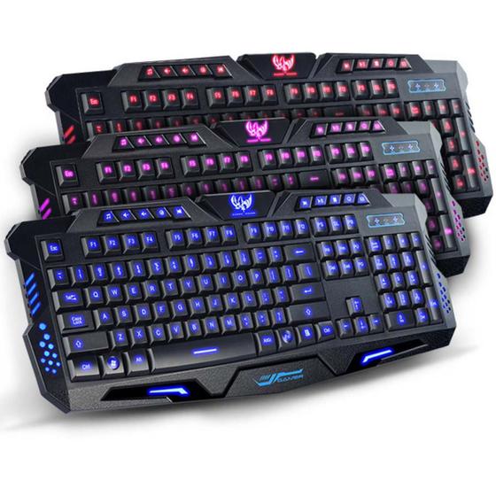 Imagem de Teclado De Computador Gamer Usb Iluminado Original Exbom