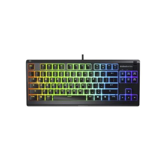 Imagem de Teclado de Jogos Steelseries Apex 3 TKL RGB - Preto Inglês