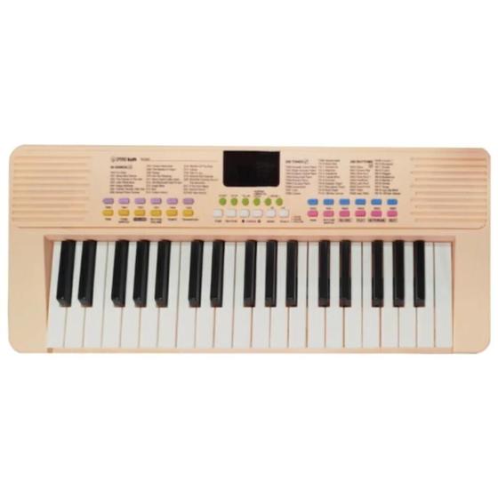 Imagem de Teclado de musica rosa infantil spring kids tci-37 - soundvoice