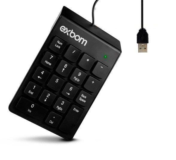 Imagem de Teclado De Numeros Para Notebook Adaptador Slim Portátil 