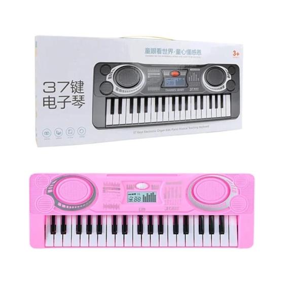 Imagem de Teclado De Piano Eletrônico De 37 Teclas Para Crianças, Instrumento Musical Educacional Portátil,