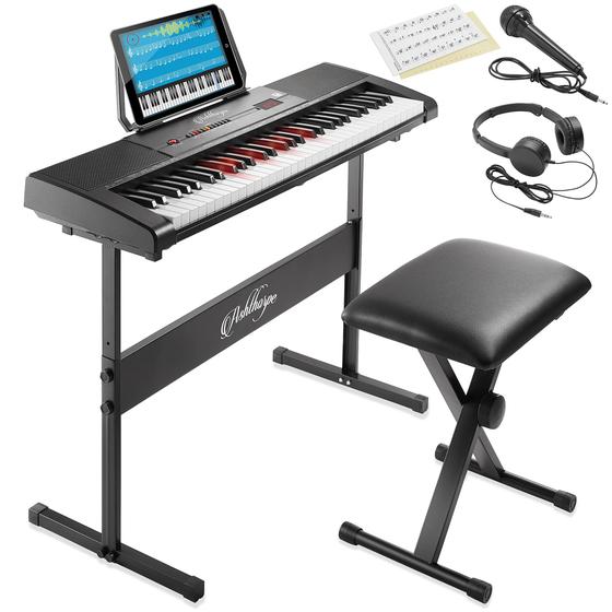 Imagem de Teclado de Piano Eletrônico Digital Ashthorpe 61 Teclas com Acompanhamento