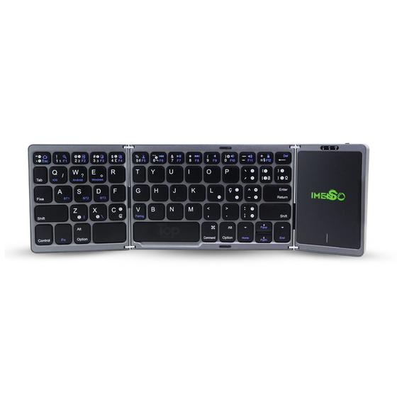 Teclado Dobrável sem Fio com Touchpad Imenso Recarregável Menor preço em Teclado Dobrável sem Fio com Touchpad Imenso Recarregável