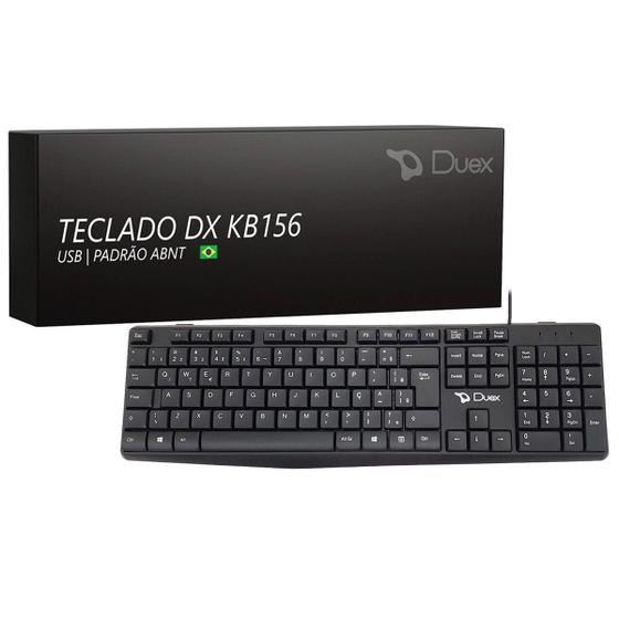 Imagem de Teclado Duex, Usb, Abnt2, Preto - Dxkb156