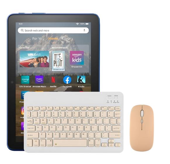 Imagem de Teclado E Mouse Bluetooth compatível com Tablet Fire HD8