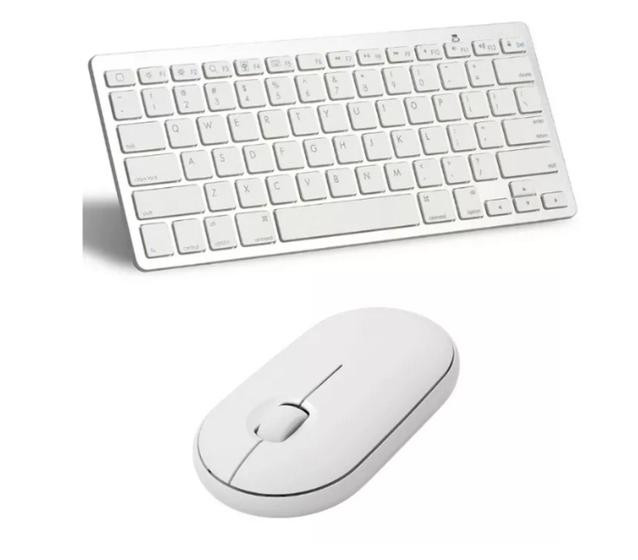 Imagem de Teclado e Mouse Bluetooth Sem Fio Ergonômico Para Tablet Nokia T20 10,36