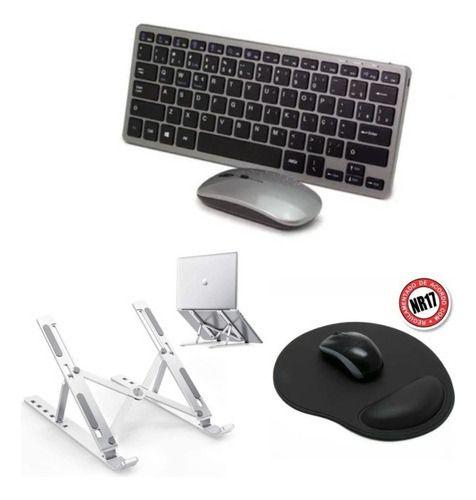 Imagem de Teclado E Mouse Bluetooth+ Sup +mouse Pad P/ Notebook Dell C