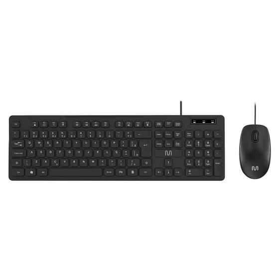 Imagem de Teclado E Mouse Com Fio Cf300 Usb 1200dpi Teclas Chocolate - Tc310