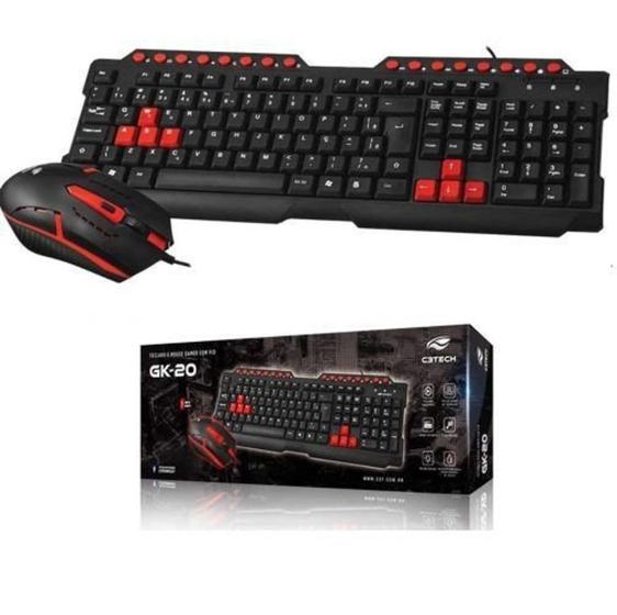 Imagem de Teclado E Mouse Gamer Moderno Bonito Com Fio