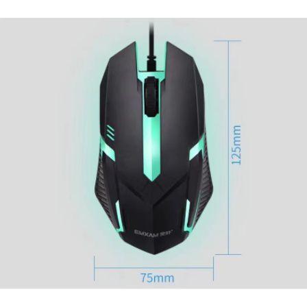 Imagem de Teclado e Mouse Gamer Rgb Semi Mecânico Multimídia