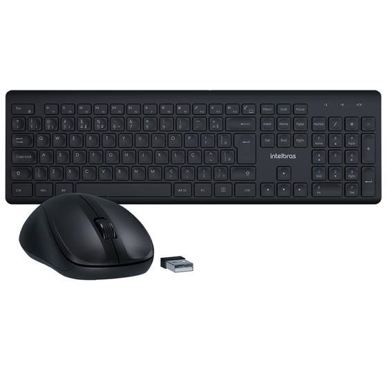 Imagem de Teclado e Mouse Intelbras CSI50 - sem Fio Preto