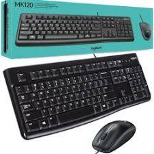 Imagem de Teclado E Mouse Logitech MK120, Resistente À Água, 1000DPI, Preto, ABNT2 - 920-004429