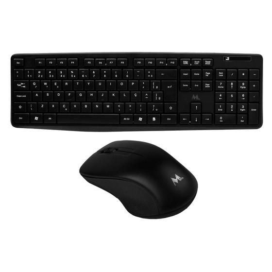 Imagem de Teclado e Mouse Mtek KM-5239 / Sem Fio / Portugues - Preto