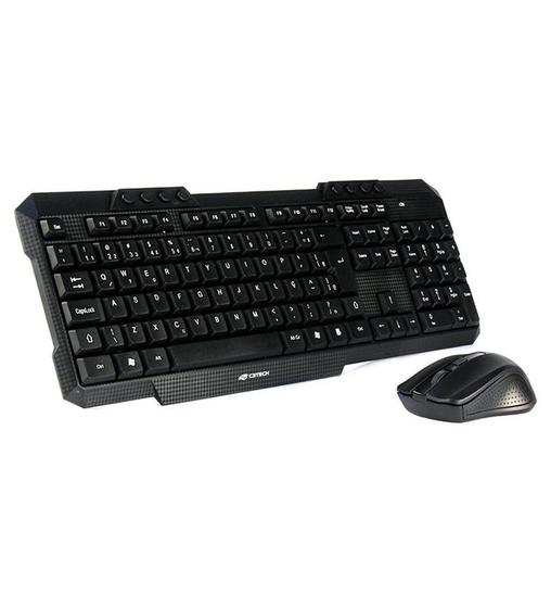 Imagem de Teclado E Mouse Sem Fio C3tech K-W10BK Preto