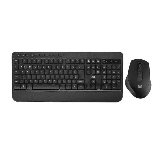 Imagem de Teclado e Mouse Sem Fio Multi CS1200, USB, Bluetooth, 3200DPI, Preto - TC301
