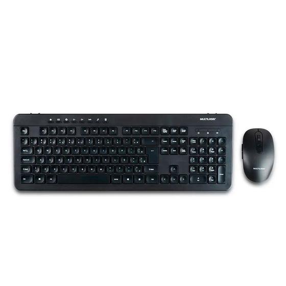 Imagem de Teclado e Mouse Sem Fio Multi, Recarregavel, Conexão 2.4Ghz e USB, Preto - TC250