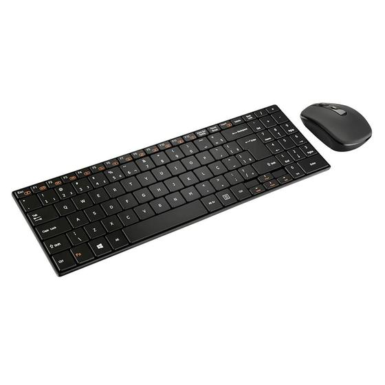 Imagem de Teclado E Mouse Sem Fio Multilaser Tc 202 Preto