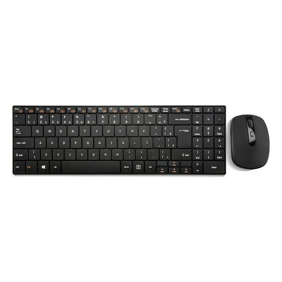 Imagem de Teclado e Mouse Sem Fio Multilaser TC202 Slim Wireless 2.4 GHZ