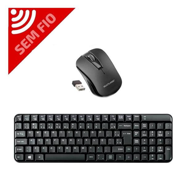 Imagem de Teclado E Mouse Sem Fio Multilaser