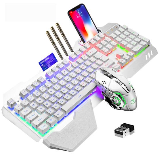 Imagem de Teclado e Mouse Sem Fio para Jogos LexonELEC K680 RGB
