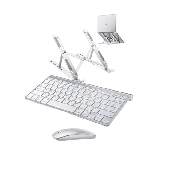 Imagem de Teclado e Mouse Sem Fio + Suporte Para Notebook Samsung Book Intel Core i3-1115G4