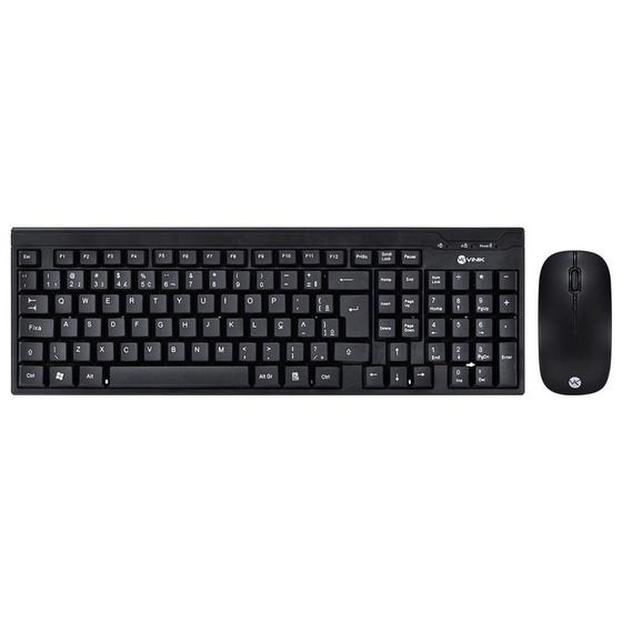 Imagem de Teclado e mouse sem fio usb dynamic corp abnt2/1600 dpi preto - cmw200 - Vinik