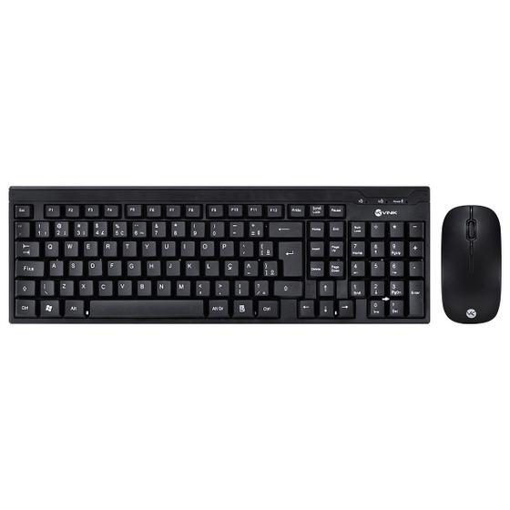 Imagem de Teclado E Mouse Sem Fio Usb Dynamic Corp Abnt2/1600 Dpi Preto - Cmw200