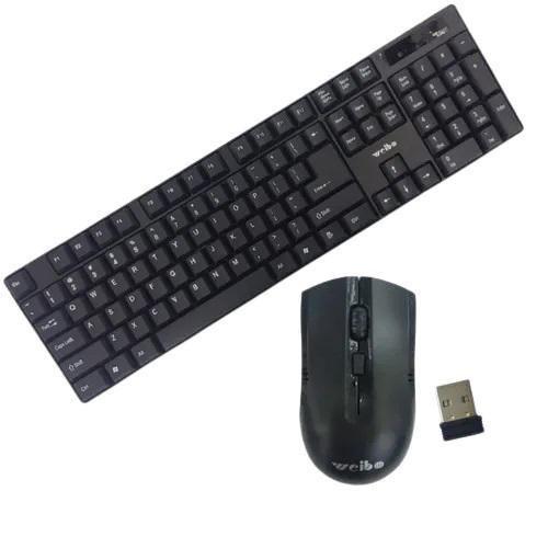 Imagem de Teclado E Mouse Sem Fio Wireless Usb 2.4Ghz Weibo Wb-8033