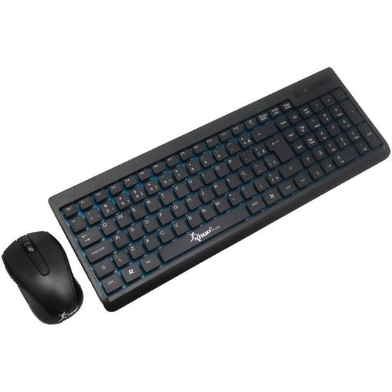 Imagem de Teclado E Mouse wireless Sem Fio Teclas Slim Knup Kp-2012