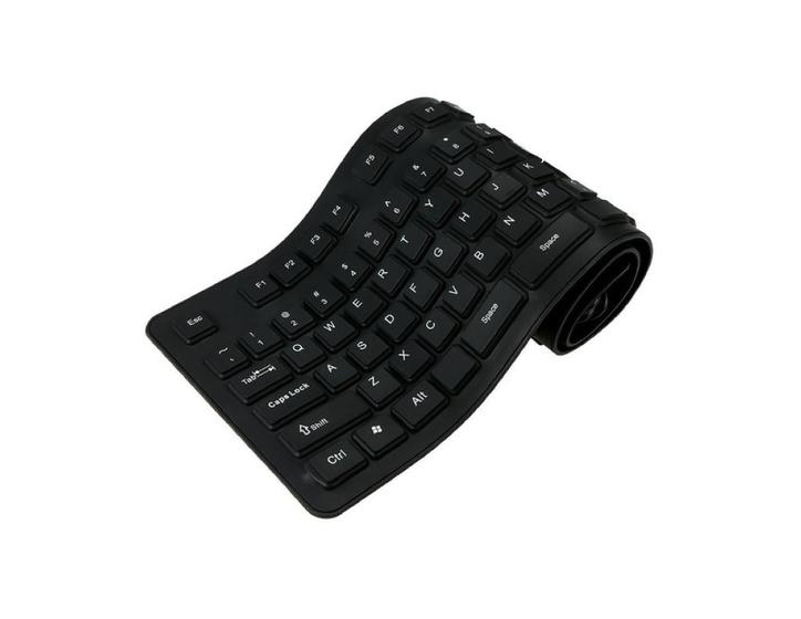 Imagem de Teclado Emborrachado Durawell DW-105 Resistente à Água - preto