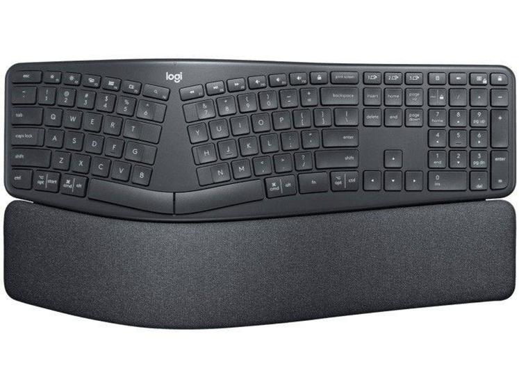 Teclado Ergonômico sem Fio Logitech ABNT - Preto Ergo K860 Menor preço em Teclado Ergonômico sem Fio Logitech ABNT - Preto Ergo K860