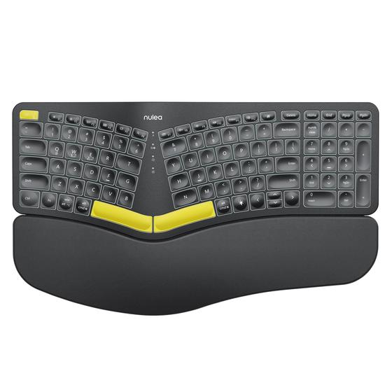 Imagem de Teclado Ergonômico Sem Fio Nulea RT05 Split com Apoio para Pulso