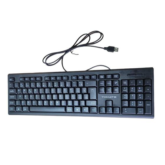 Imagem de Teclado essencial slim com fio tomate mte-o107