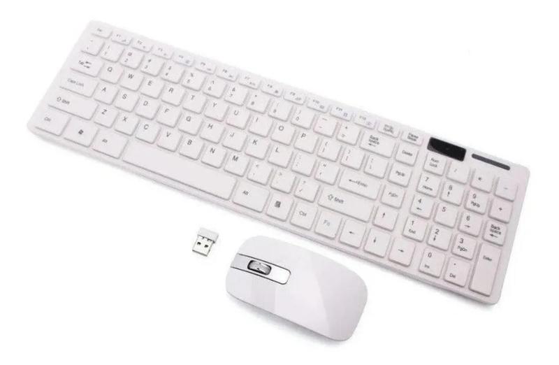 Imagem de Teclado Fino Com Mouse Sem Fio Usb Wireless Ultra Thin